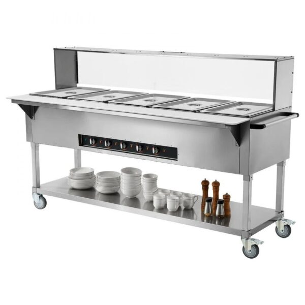 5-Pan Commercial Food Warmer - Image 4