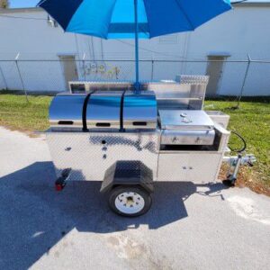 DELUXE HOT DOG / FOOD CART PRAIRIE DOG MODEL DIAMOND PLATE