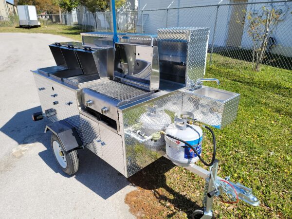 DELUXE HOT DOG / FOOD CART PRAIRIE DOG MODEL DIAMOND PLATE - Image 7