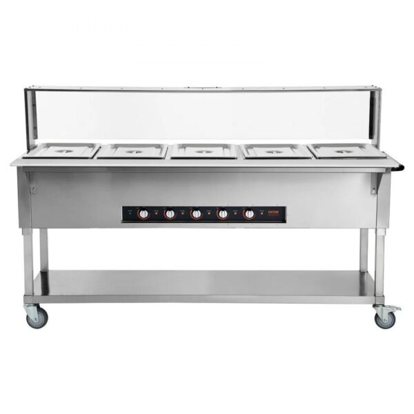 5-Pan Commercial Food Warmer - Image 3