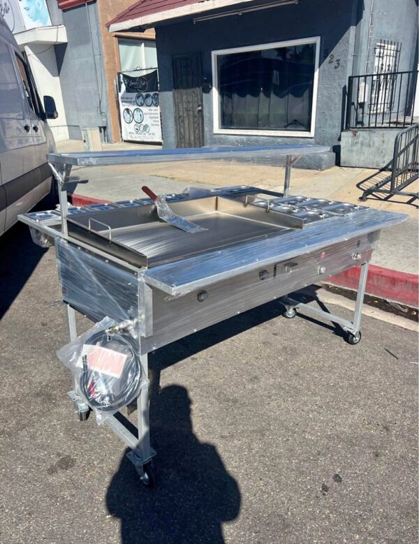 Silver Hot Dog Cart