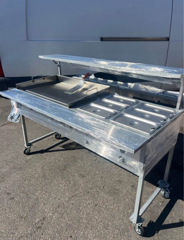 Silver Hot Dog Cart - Image 2