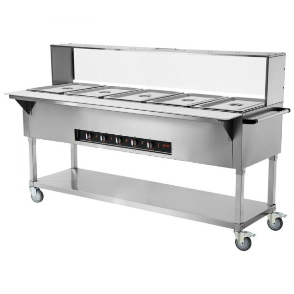 5-Pan Commercial Food Warmer - Image 2