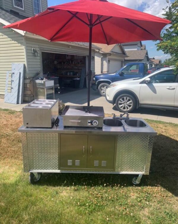 Hamburger concession stand cart - Image 2