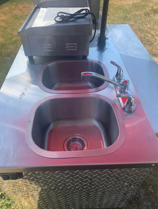 Hamburger concession stand cart - Image 3