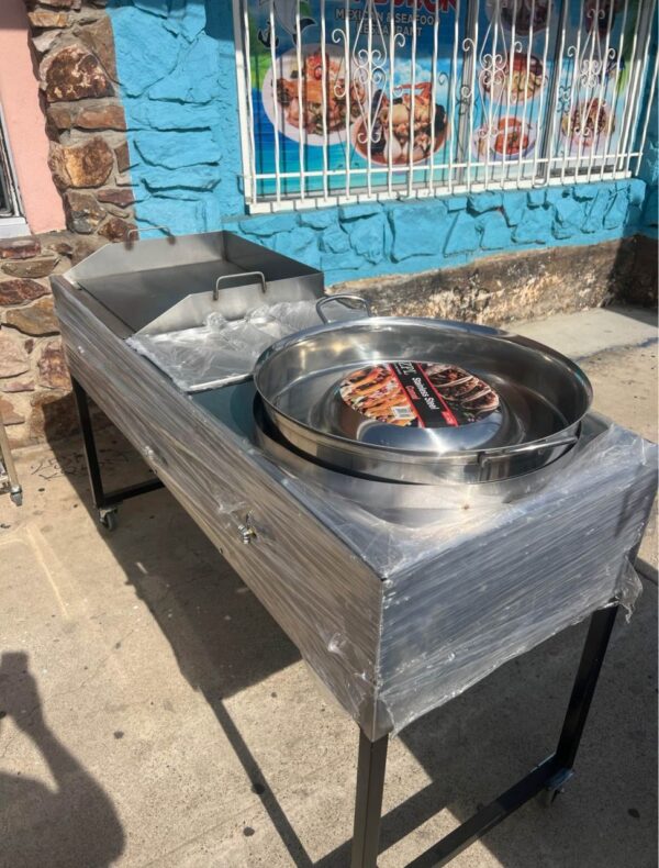 Taco grill three trays and a comal ball up - Image 2