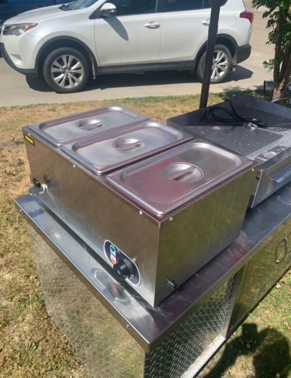 Hamburger concession stand cart - Image 4