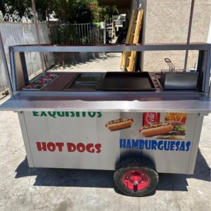 Hot dog and cart Tacos